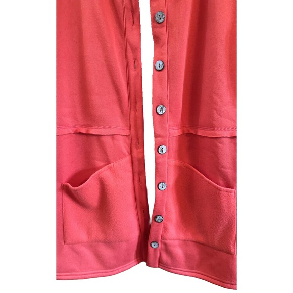 NWT, Floral Blooming Women’s Sz Medium Red Button Front Jacket w/Pockets - Picture 4 of 16